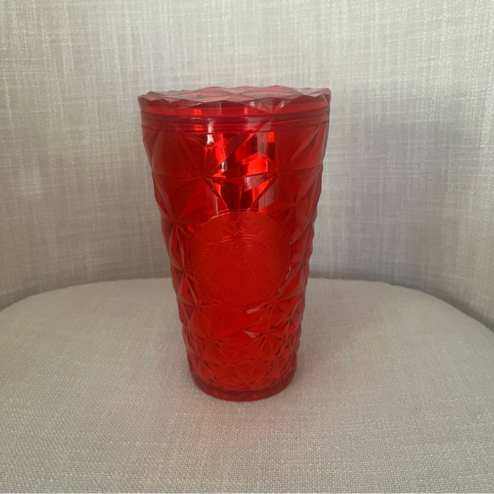 Starbucks 2023 Holiday Red Prism Diamond Grande 16oz Cup
